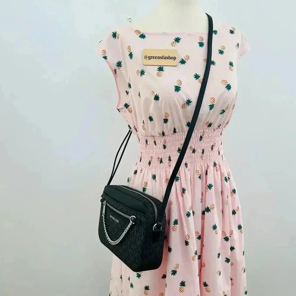 Michael kors purse Jet Set Large East/West Chain crossbody bag black signature - Picture 8 of 8